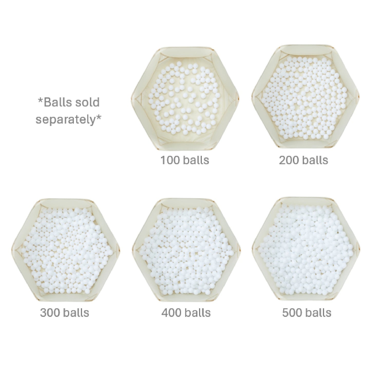 terrazzo beige recycled fabric ball pit