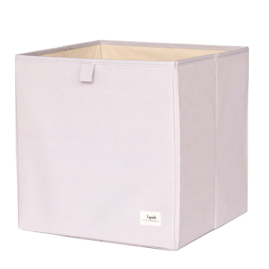 light grey recycled fabric storage box
