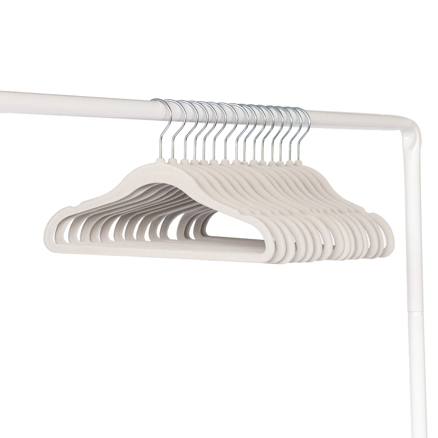 grey velvet non-slip hangers (30 per set)