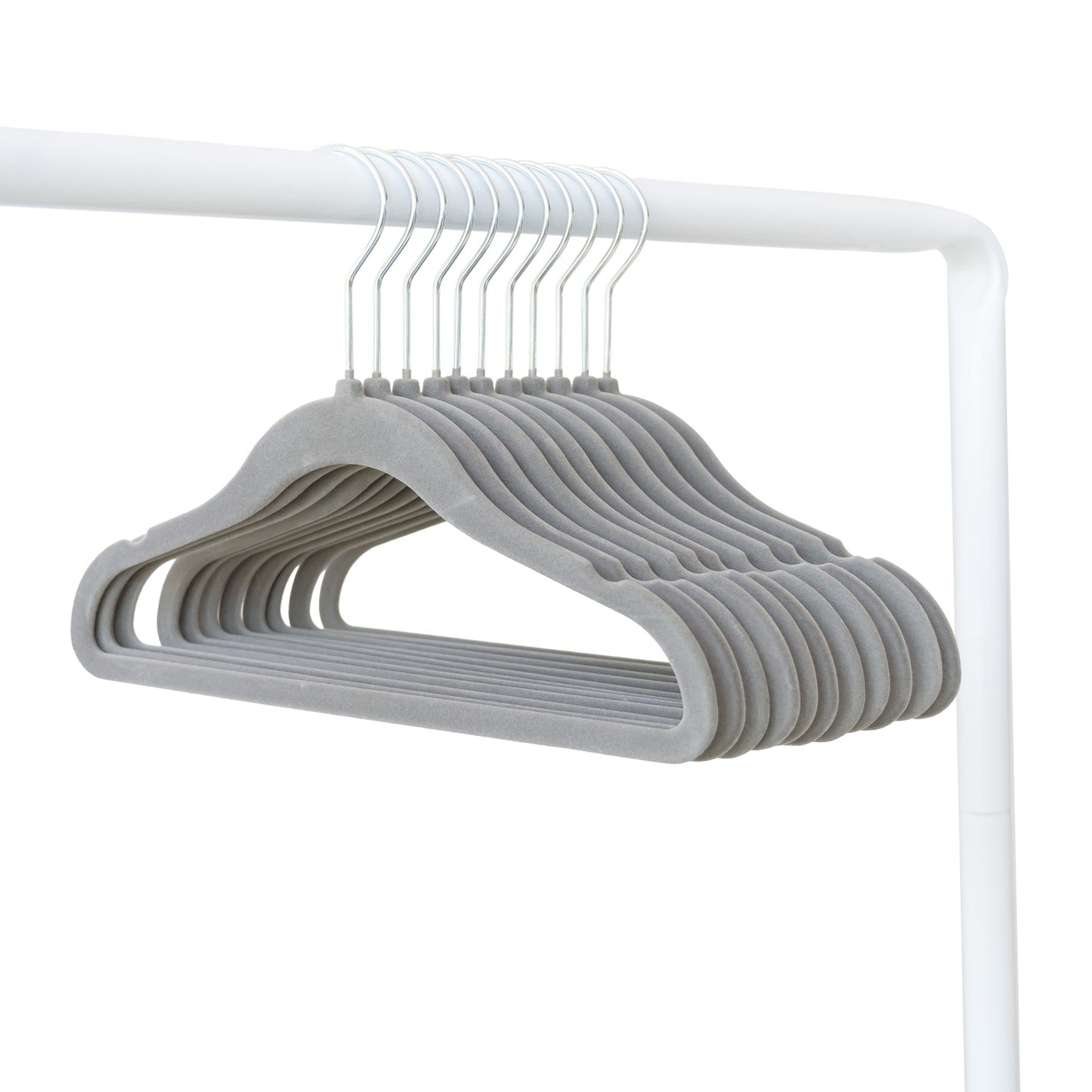 dark grey velvet non-slip hangers (30 per set) for children/baby