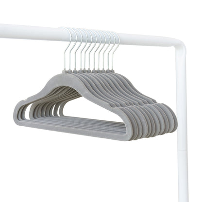 dark grey velvet non-slip hangers (30 per set) for children/baby