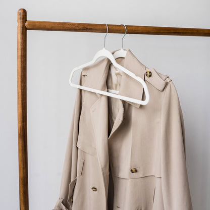 cream adult velvet non-slip hangers (30 per set)