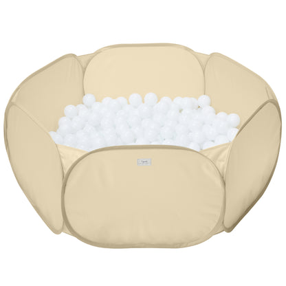 beige recycled fabric ball pit