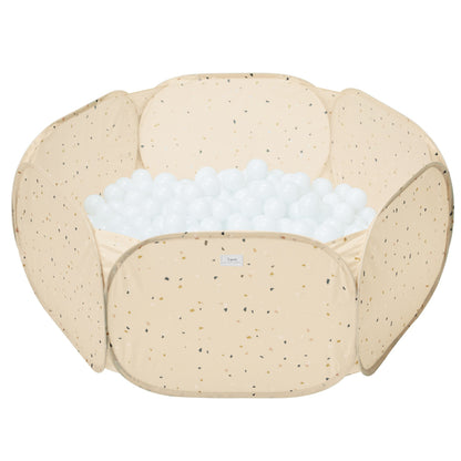 terrazzo beige recycled fabric ball pit