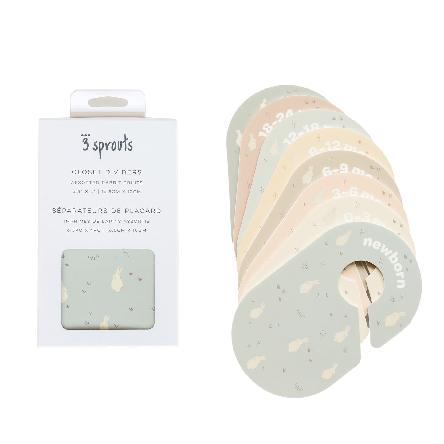 closet dividers (newborn to 24 months) - rabbit