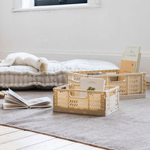 Load image into Gallery viewer, modern folding crate - sand (NEW) - 2 sizes available
