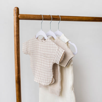 white velvet non-slip hangers (30 per set)