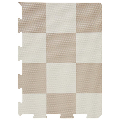 checkerboard beige EVA foam puzzle mat