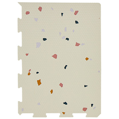 terrazzo cream EVA foam puzzle mat