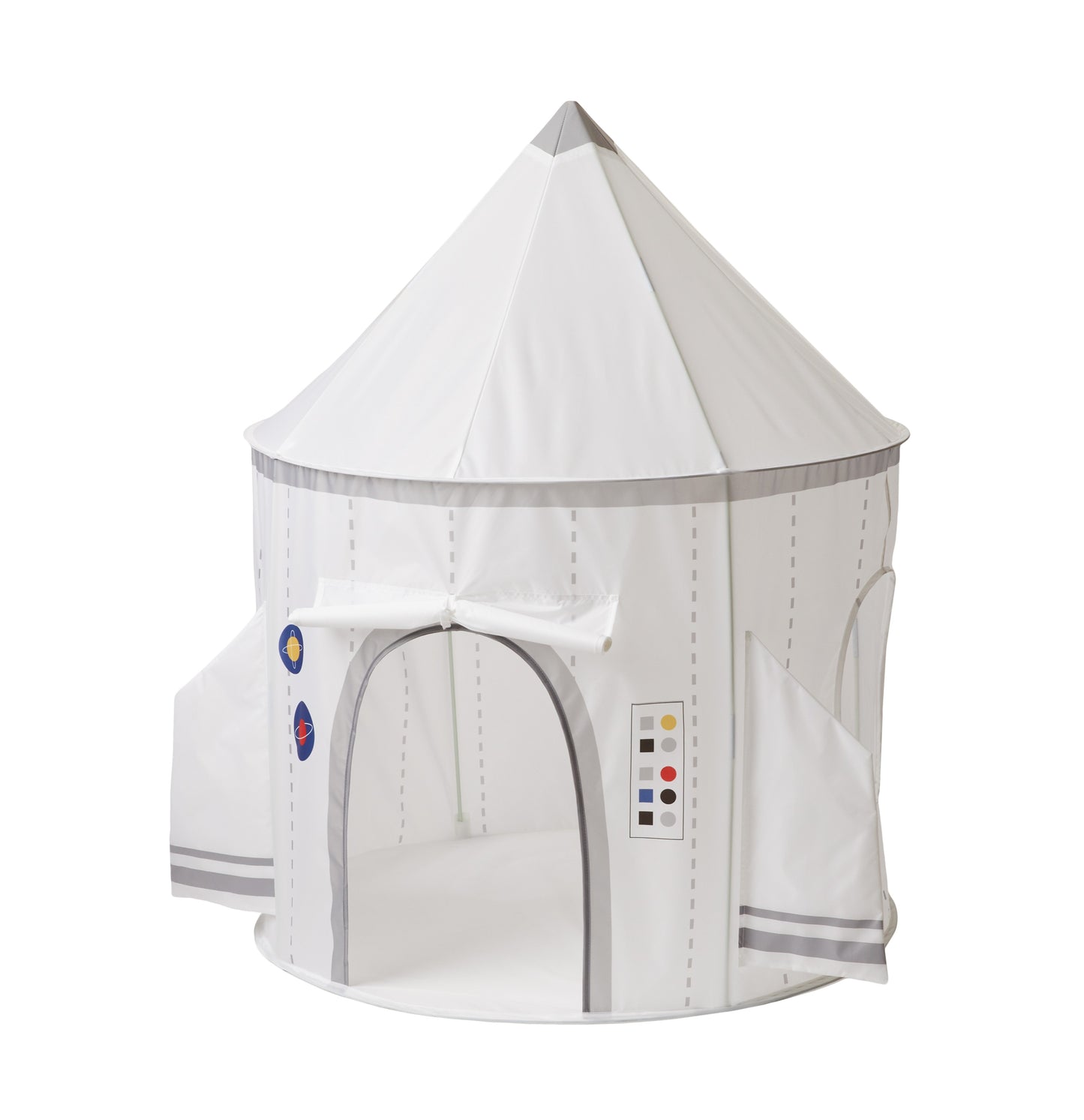 white spaceship play tent