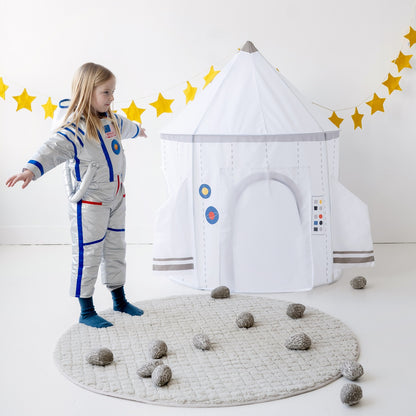 white spaceship play tent