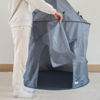 blue recycled fabric play tent