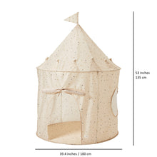 Load image into Gallery viewer, terrazzo beige recycled fabric play tent
