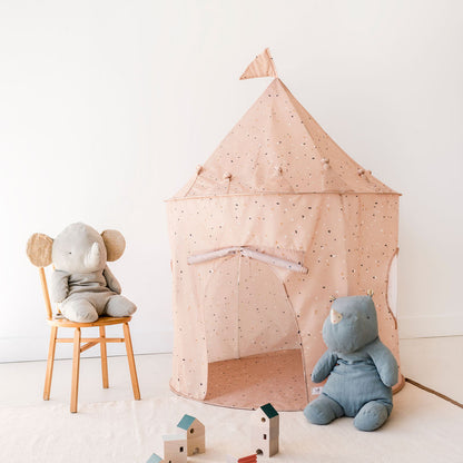 terrazzo clay recycled fabric play tent