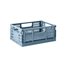 Load image into Gallery viewer, modern folding crate - blue - 2 sizes available
