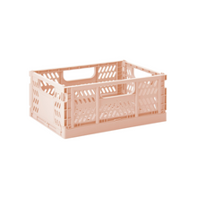 Load image into Gallery viewer, modern folding crate - clay - 2 sizes available
