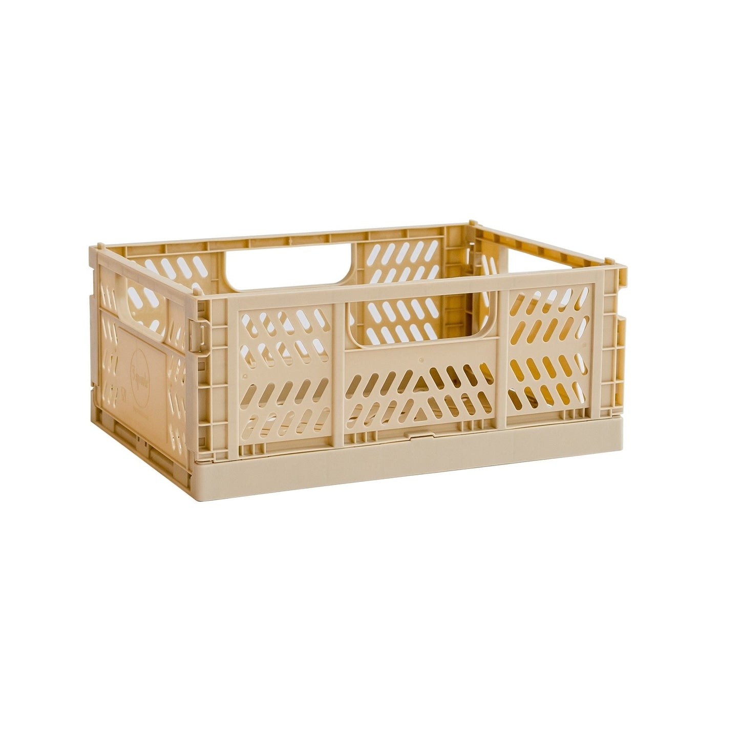 modern folding crate - sand (NEW) - 2 sizes available