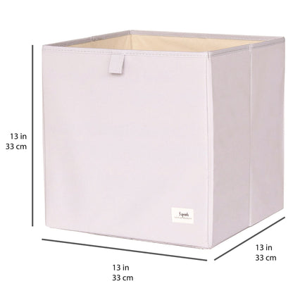 light grey recycled fabric storage box