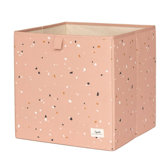 terrazzo clay recycled fabric storage box