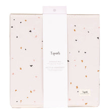 Load image into Gallery viewer, terrazzo cream recycled fabric storage box
