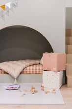 Load image into Gallery viewer, terrazzo cream recycled fabric storage box
