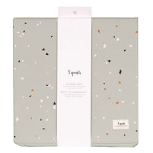 Load image into Gallery viewer, terrazzo green recycled fabric storage box
