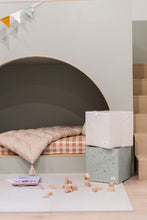 Load image into Gallery viewer, terrazzo green recycled fabric storage box
