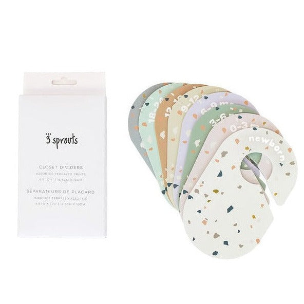 closet dividers (newborn to 24 months) - terrazzo
