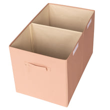 Load image into Gallery viewer, clay recycled fabric folding storage chest
