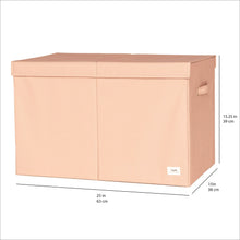 Load image into Gallery viewer, clay recycled fabric folding storage chest

