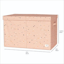 Load image into Gallery viewer, terrazzo clay recycled fabric folding storage chest
