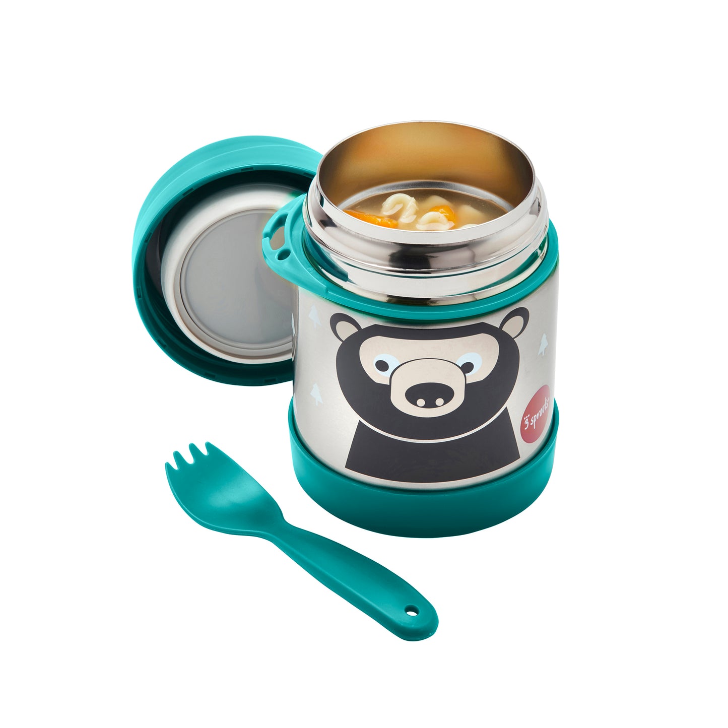 bear stainless steel food jar