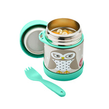 Load image into Gallery viewer, owl stainless steel food jar
