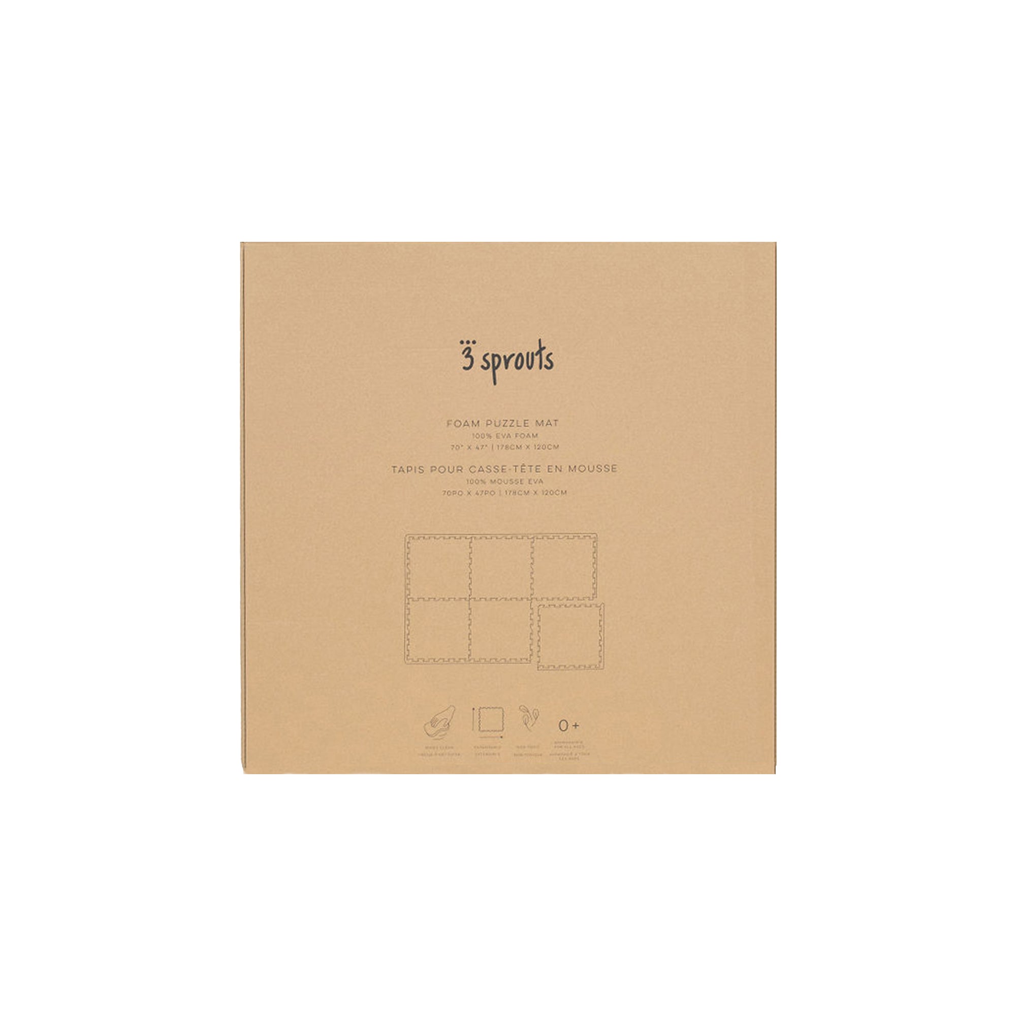 Grey puzzle play mat store