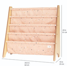 Load image into Gallery viewer, terrazzo clay recycled fabric book rack
