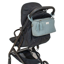 Load image into Gallery viewer, balsam green quilted stroller organizer
