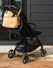 Load image into Gallery viewer, mustard quilted stroller organizer
