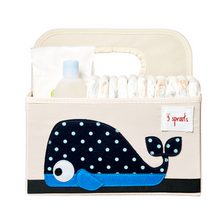 Load image into Gallery viewer, whale diaper caddy
