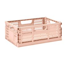Load image into Gallery viewer, modern folding crate - clay - 2 sizes available
