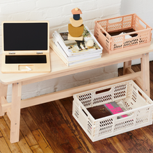 Load image into Gallery viewer, modern folding crate - cream - 2 sizes available
