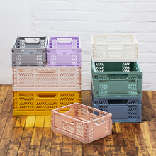 Load image into Gallery viewer, modern folding crate - pink - 2 sizes available
