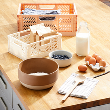 Load image into Gallery viewer, modern folding crate - cream - 2 sizes available
