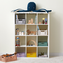 Load image into Gallery viewer, modern folding crate - light gray - 2 sizes available
