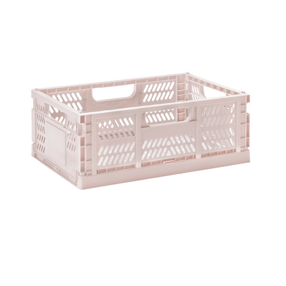 modern folding crate - pink - 2 sizes available