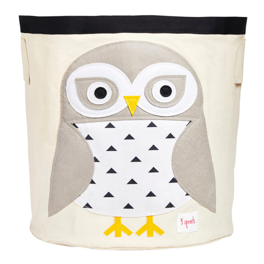 snowy owl storage bin