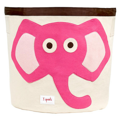elephant storage bin (pink)